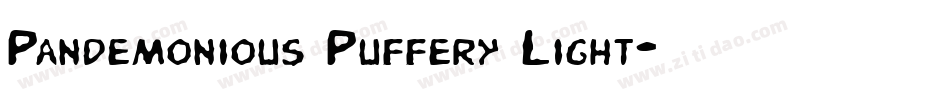 Pandemonious Puffery Light字体转换
